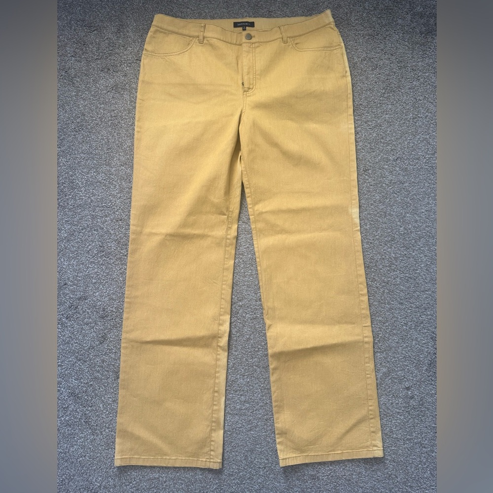 Lafayette 148 New York Women's Yellow Jeans Size 16 NWT
